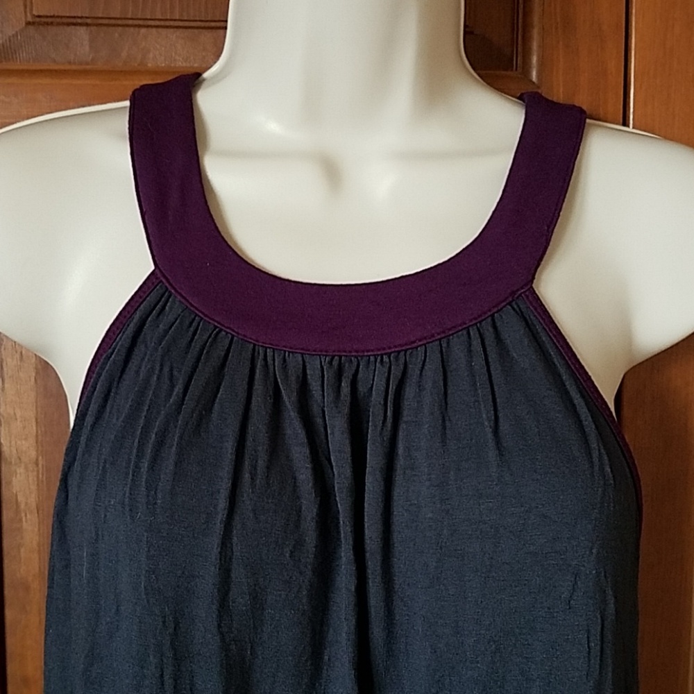 💕 5/$25 The Limited Grey and Purple Dress 💕 - Picture 3 of 5